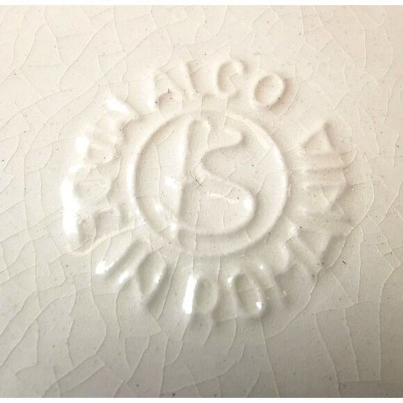 Vintage ALCO Ceramic Canister Trio – Made in Romania – Botanical Floral Design - Picture 13 of 16